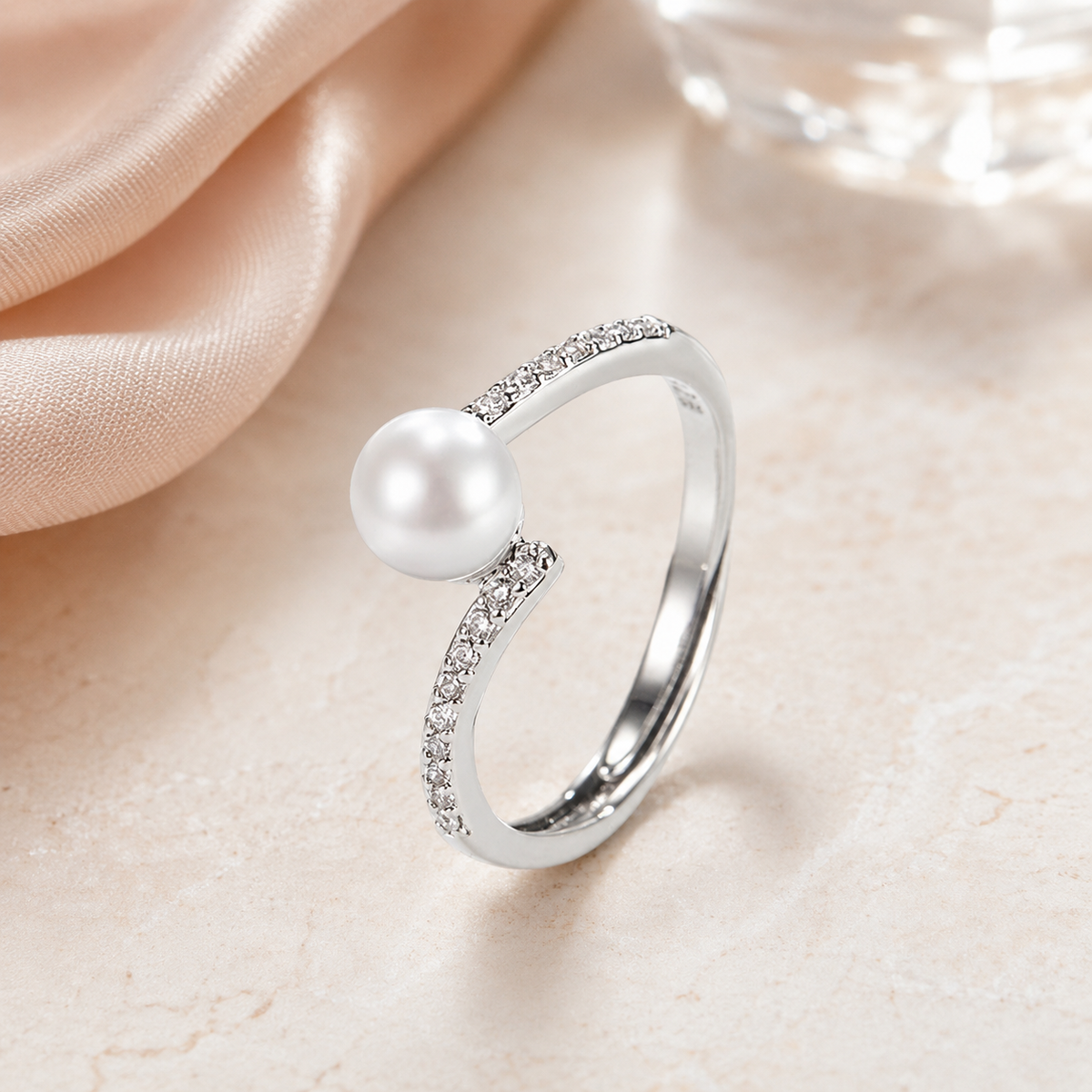 Anello Perla - Argento 925 e Perla d'Acqua Dolce