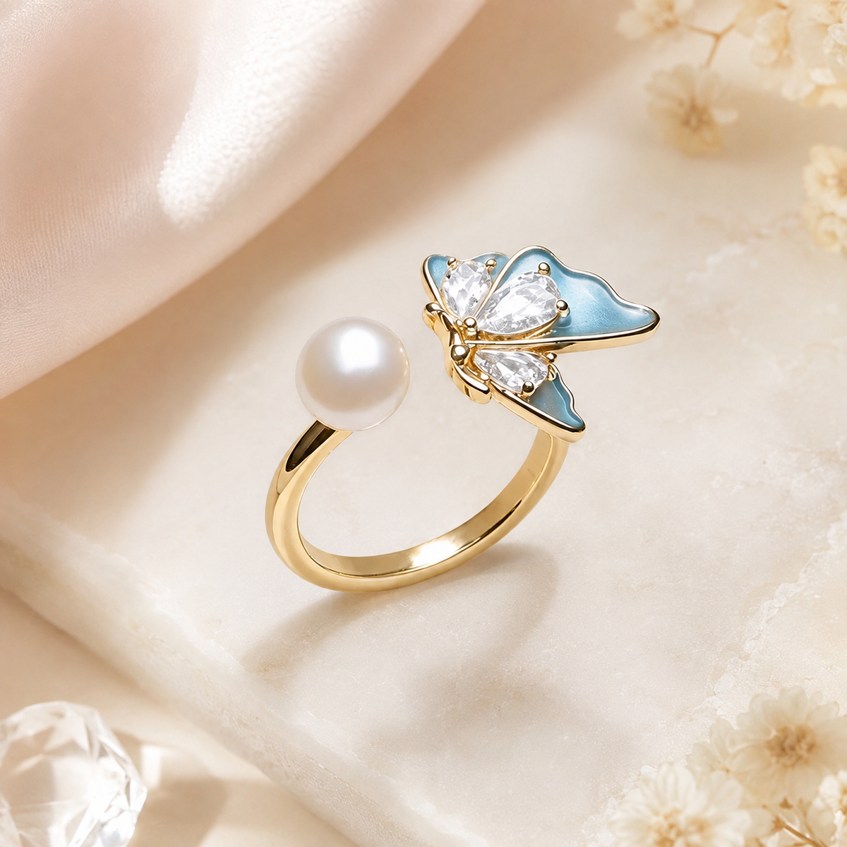 Anello Perla - Argento 925 e Perla d'Acqua Dolce