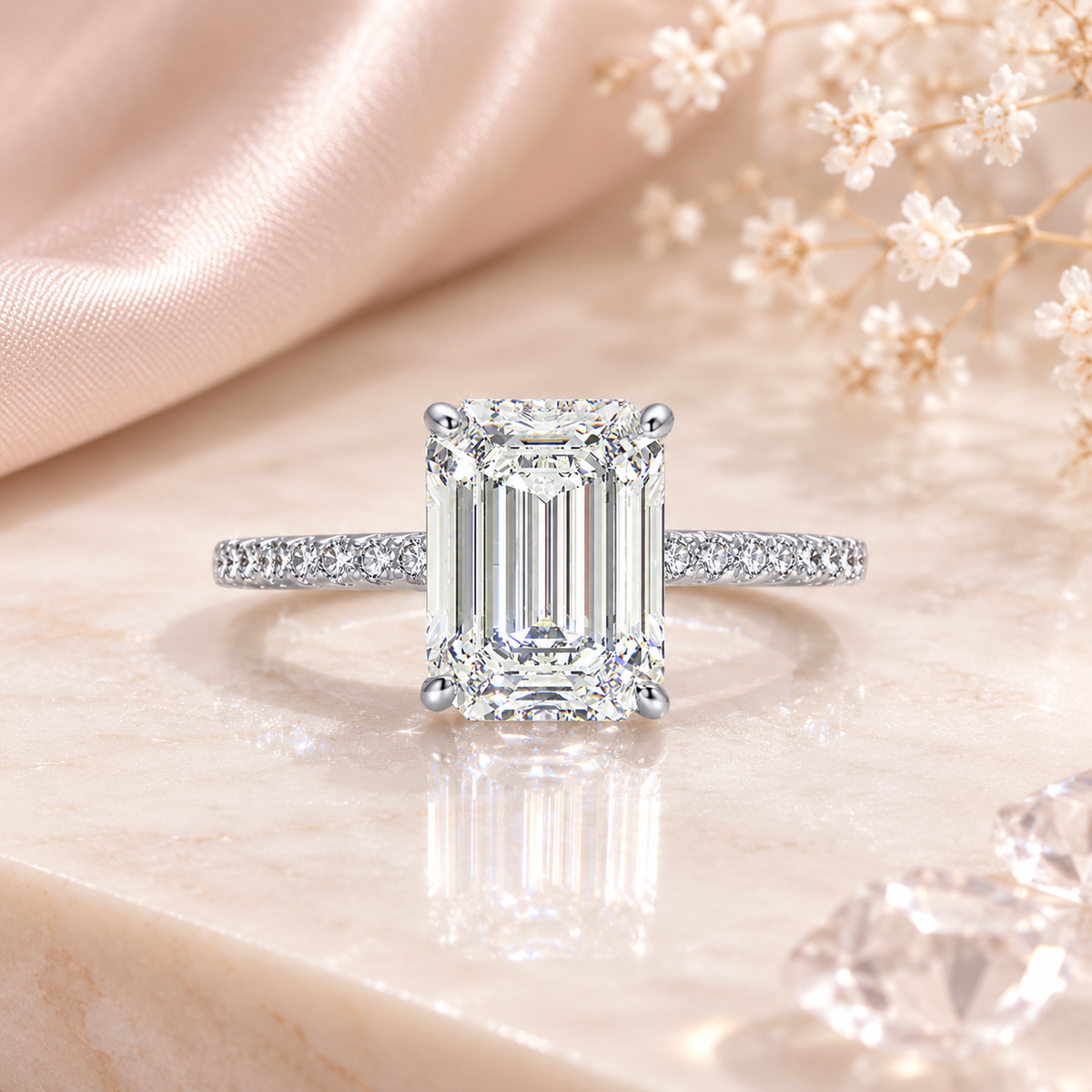 Anello Pagode - Argento 925 e Zirconia 5A