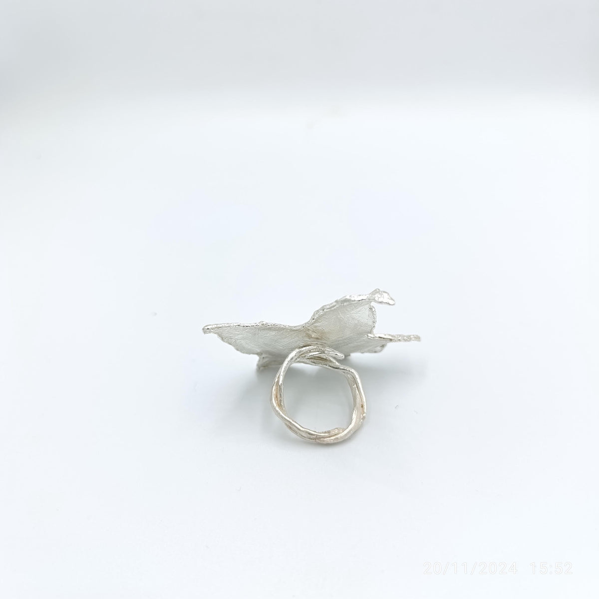 Real Ivy Leaf Gold Ring, Handmade Nature Jewelry, Organic Botanical