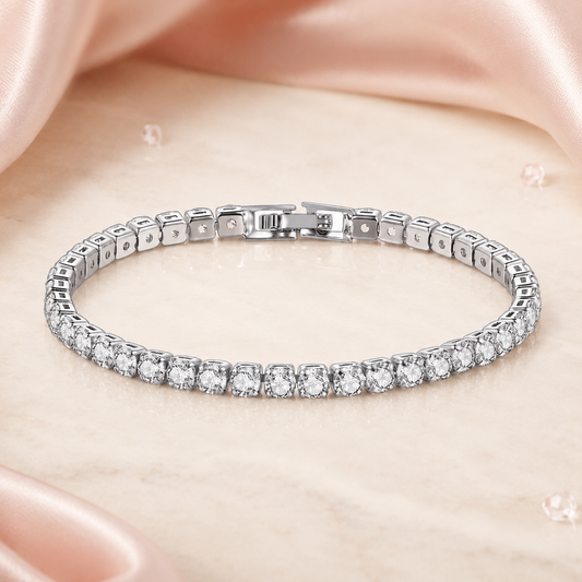 Bracciale Tennis Éclat - Argento 925 e Zirconi 4 mm