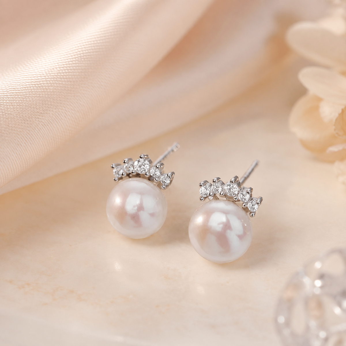 Orecchini Perla Reale - Argento 925 e Perle d'Acqua Dolce