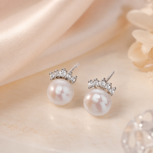 Orecchini Perla Reale - Argento 925 e Perle d'Acqua Dolce