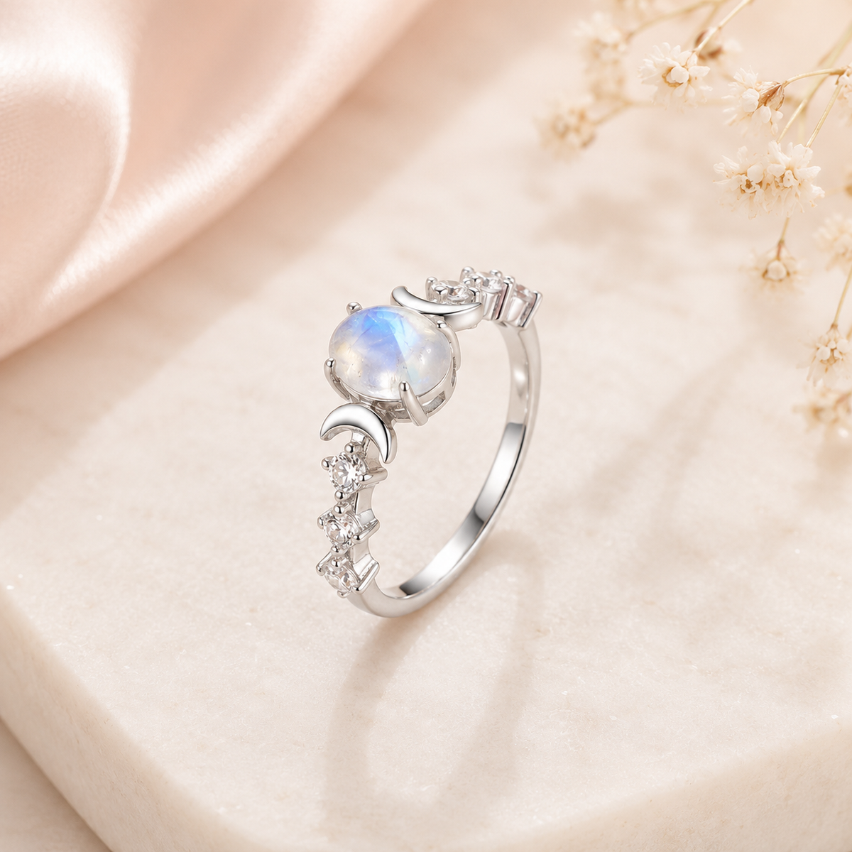 Anello Sole & Luna - Argento 925 e Zirconi