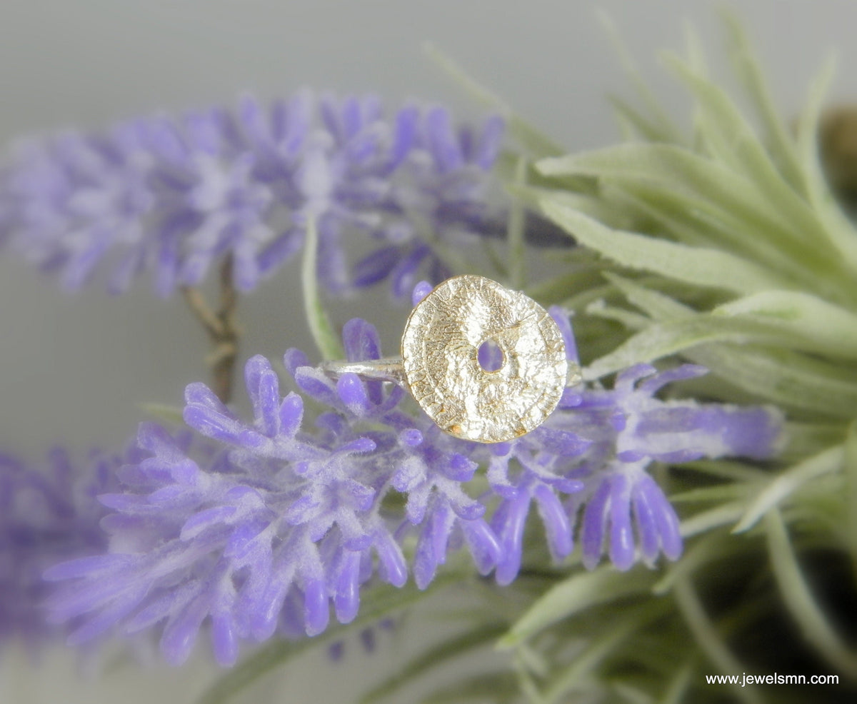 Silver Leaf Ring: Nature-Inspired Spiral and Branch Design