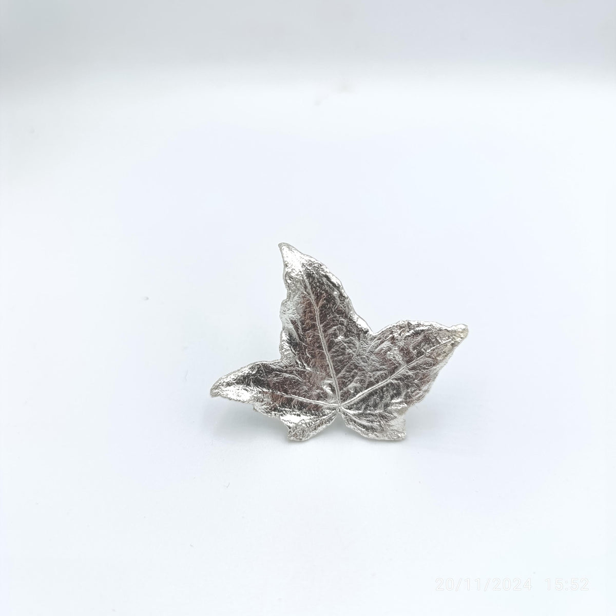 Real Ivy Leaf Gold Ring, Handmade Nature Jewelry, Organic Botanical