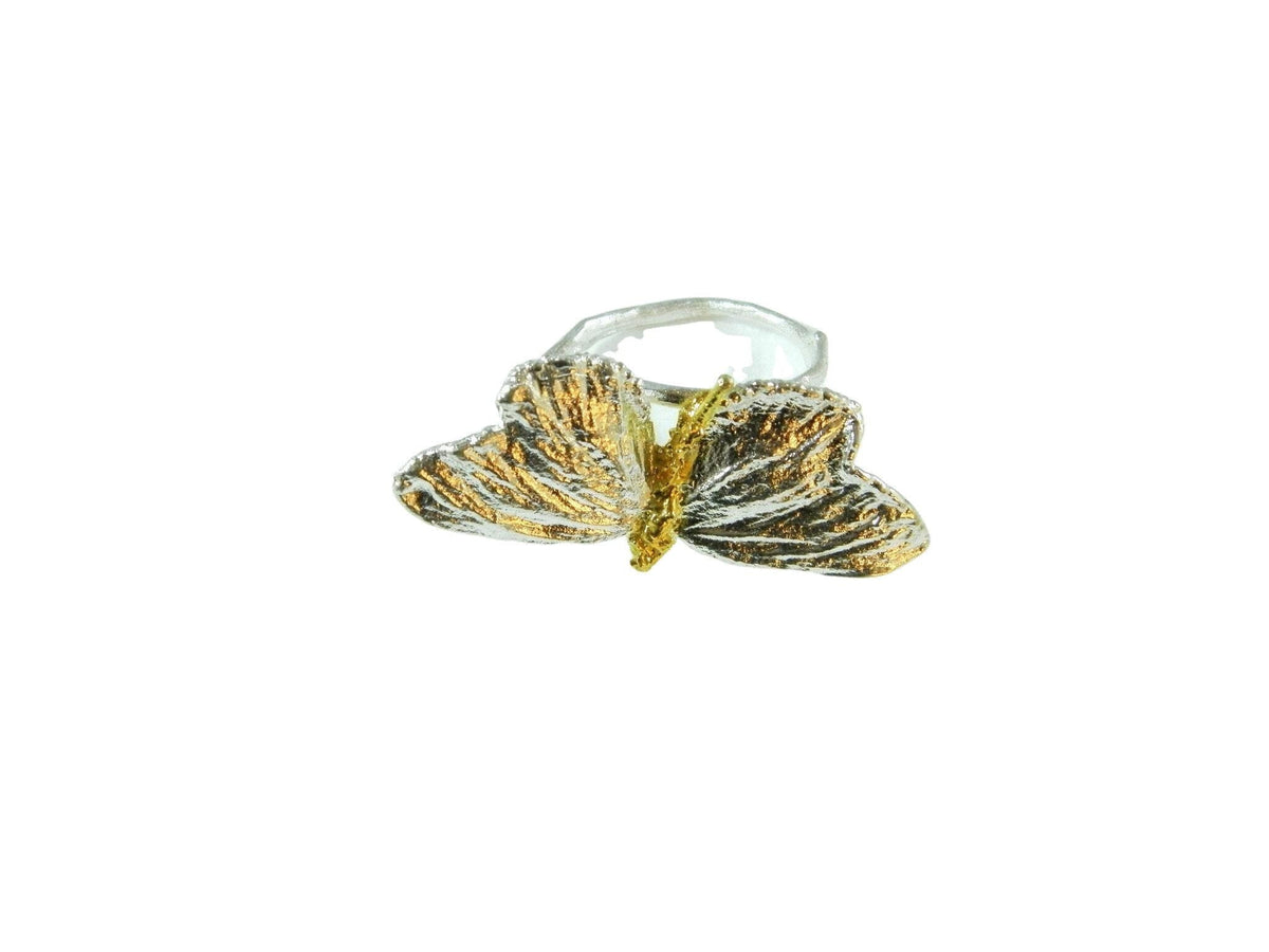Anello Farfalla Dorata 14K
