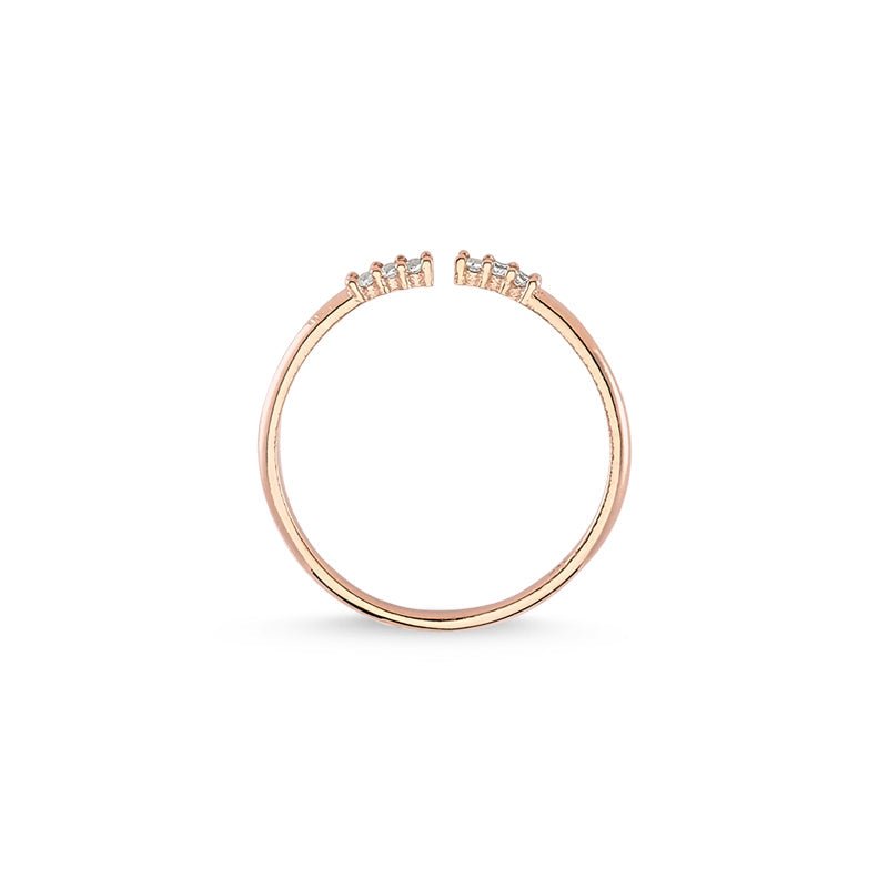 Simple Dainty Open Delicate Adjustable Ring in Silver